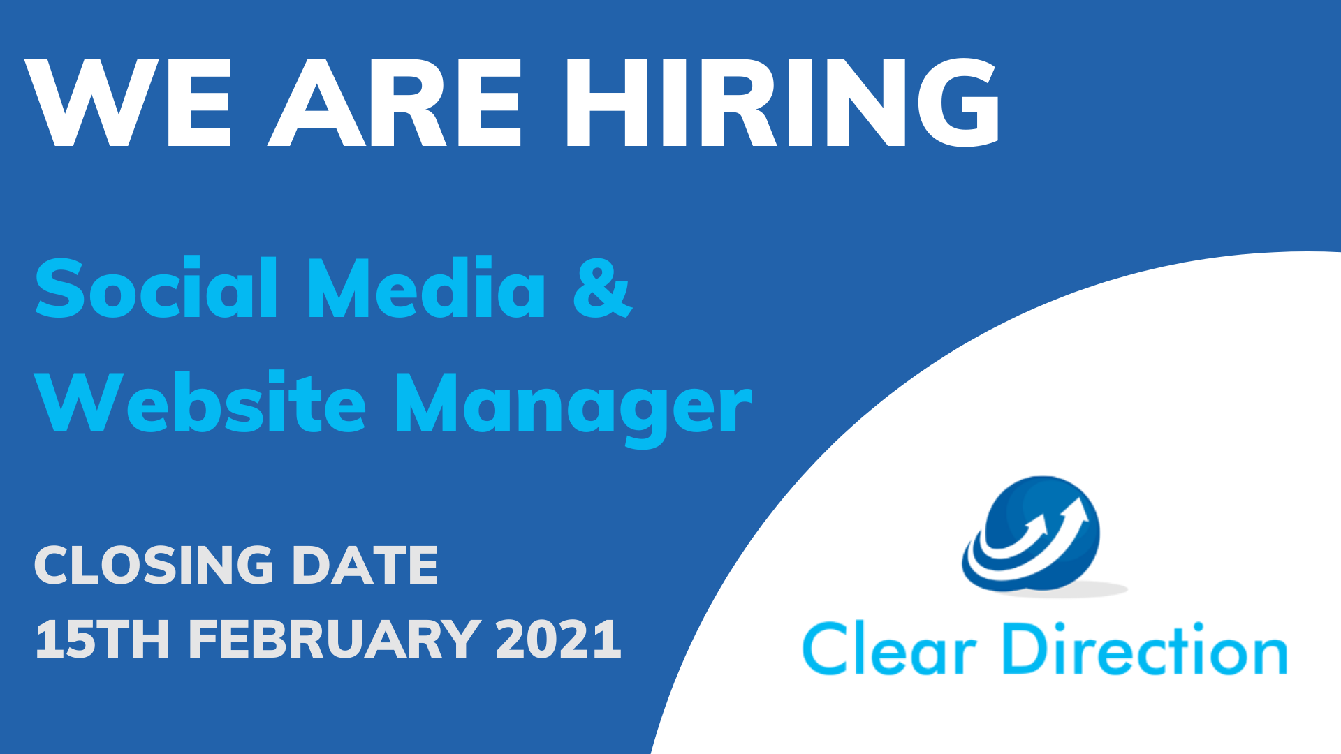 Job Vacancy Social Media Website Manager Clear Direction
